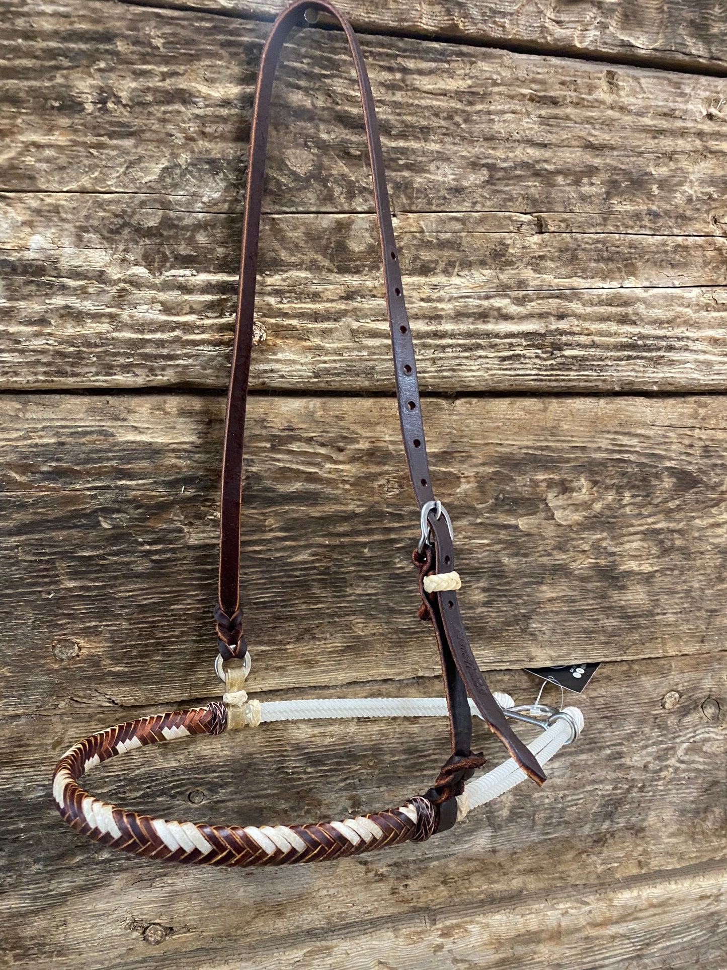Double Rope Rawhide Noseband Tiedown