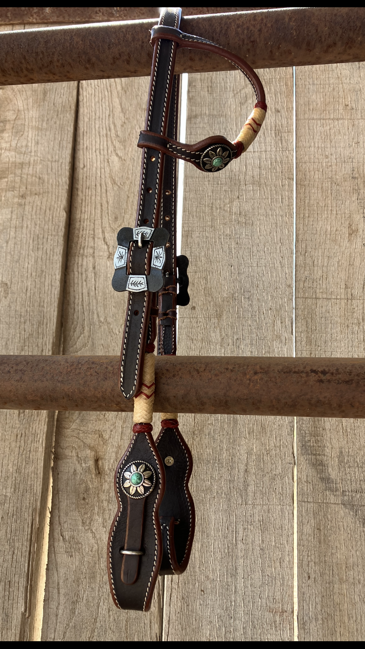 Headstall one ear rhinestone