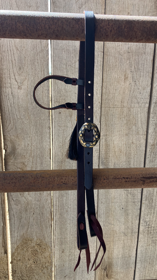 One ear headstall with hair