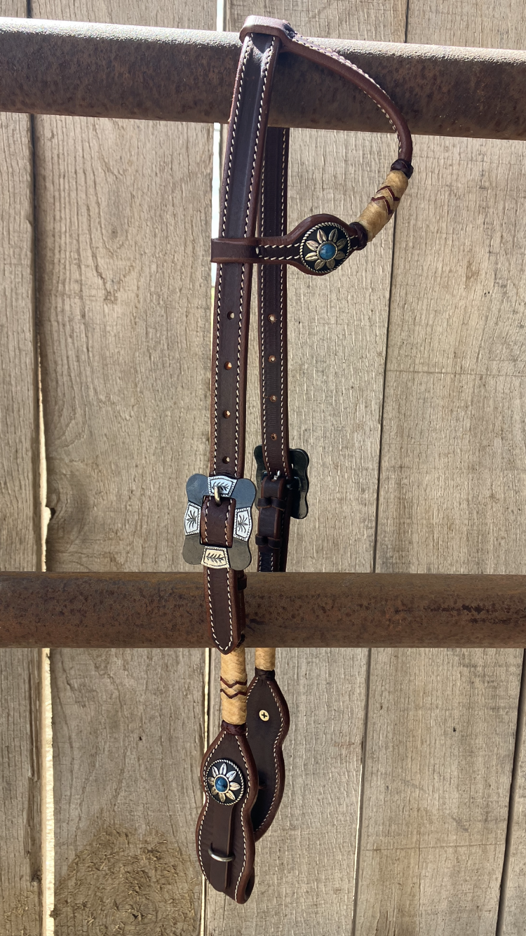 Headstall one ear rhinestone