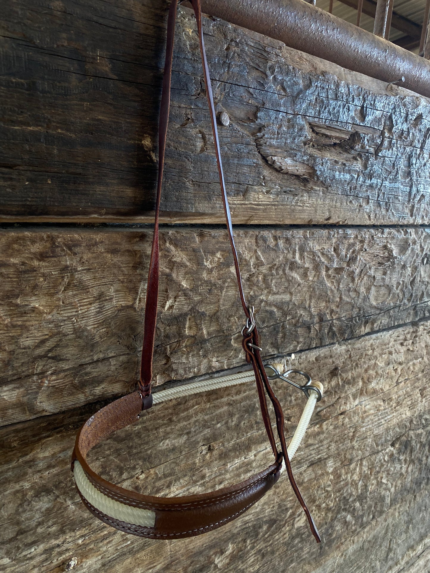 Double Rope w/ Leather Sleeve Noseband tiedown