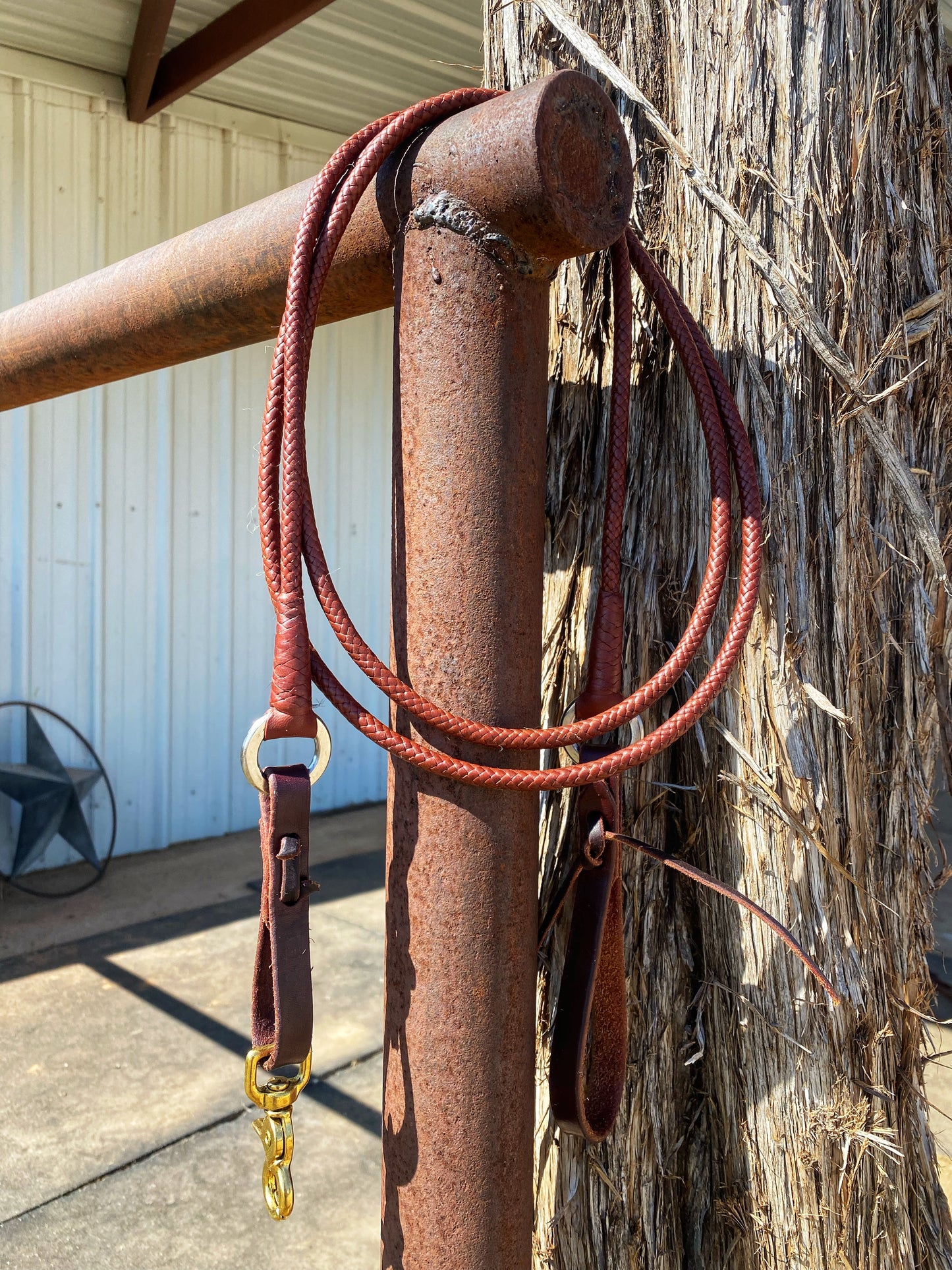 One clip goat leather reins