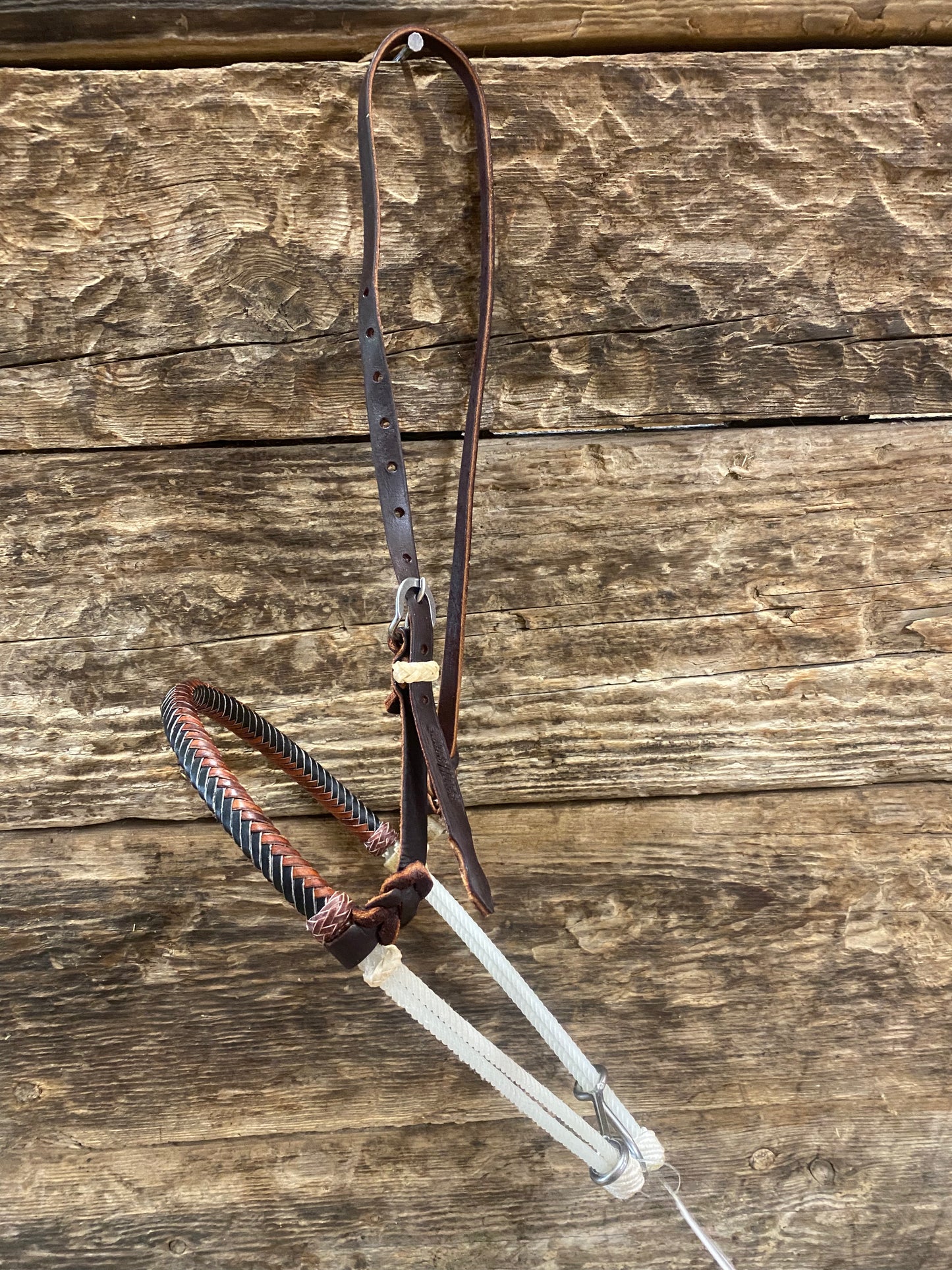 Double Rope Rawhide Noseband tiedown