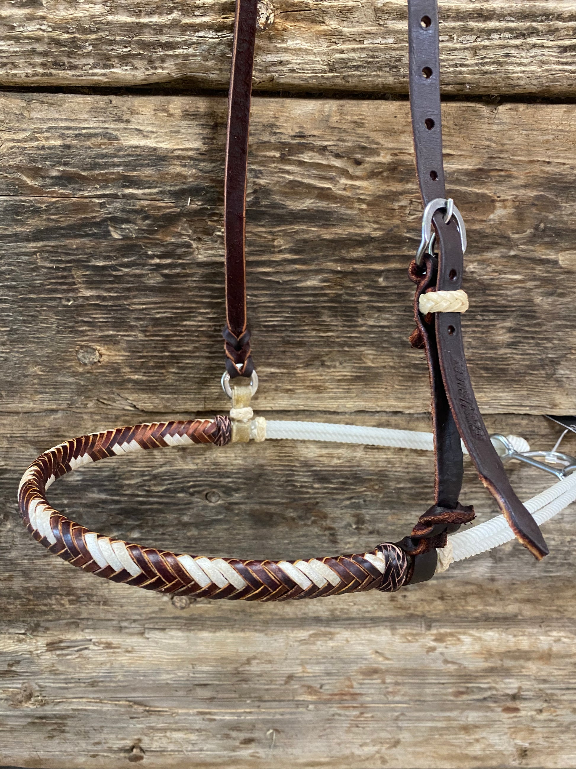 Handmade Rawhide Rope Double Rope Rawhide Noseband Tiedown – Smart Horse