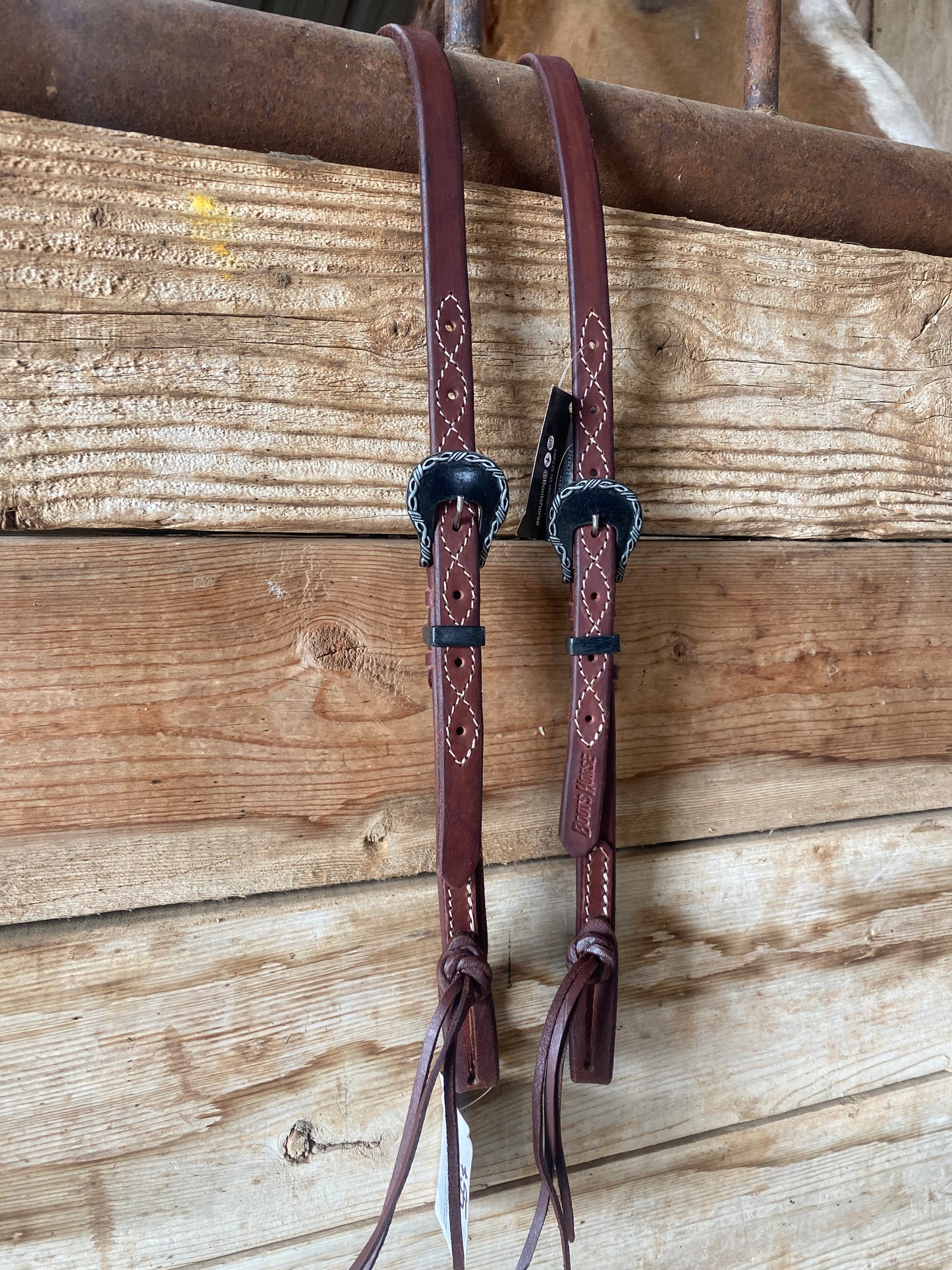 Barbwire Buckle Slide Ear Headstall