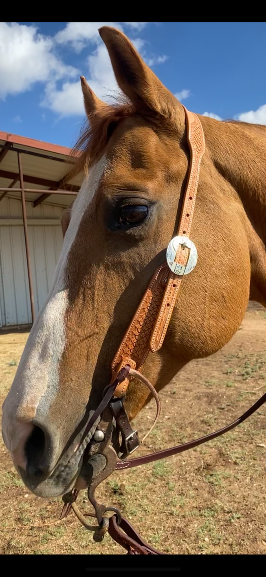 Tooled Headstall