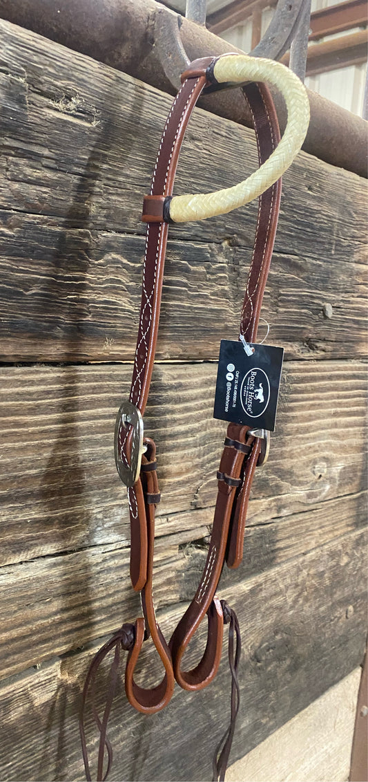 Silver Buckle Rawhide Ear Slide