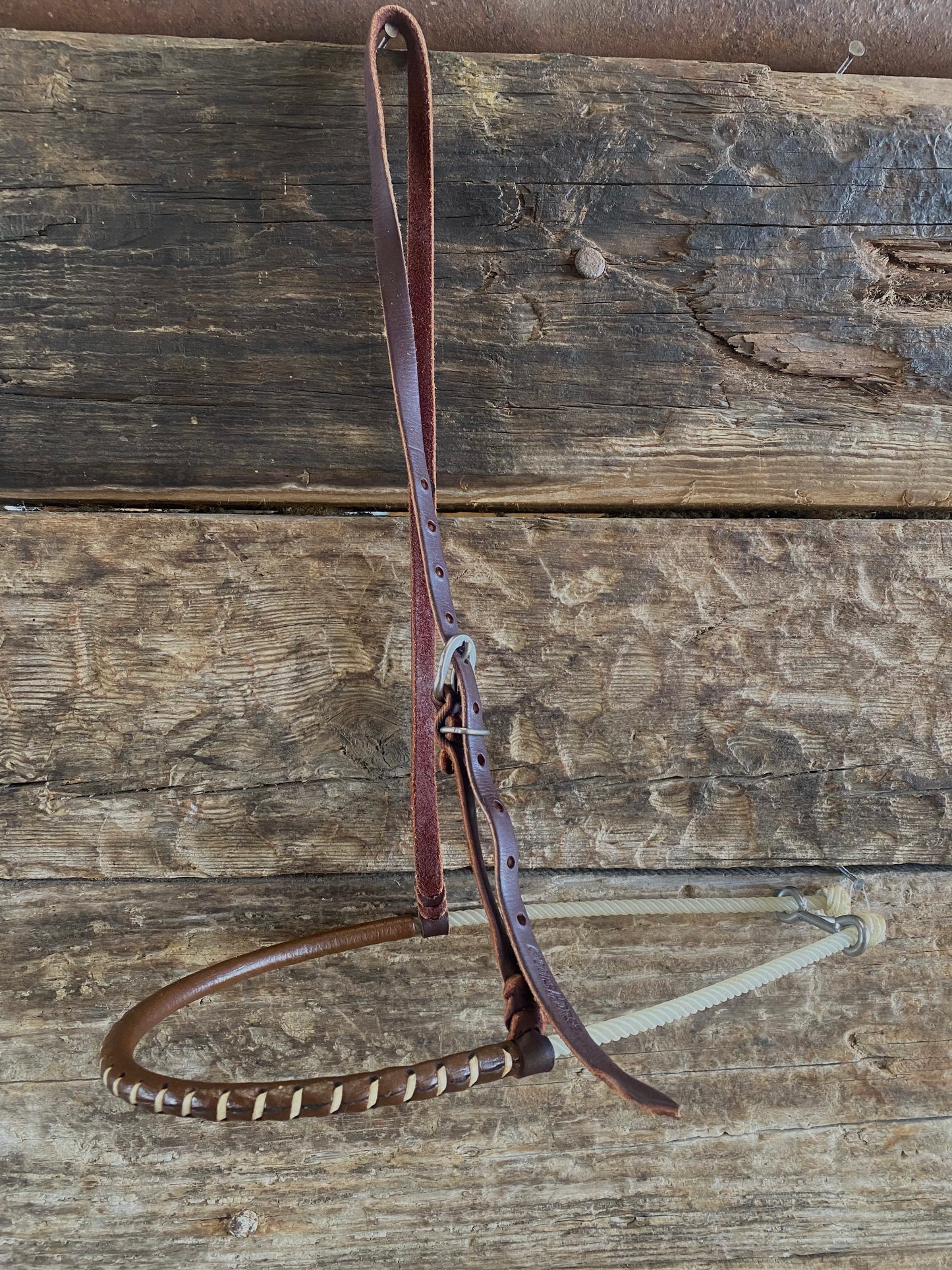 Single Rope w/ Leather Cover Noseband tiedown