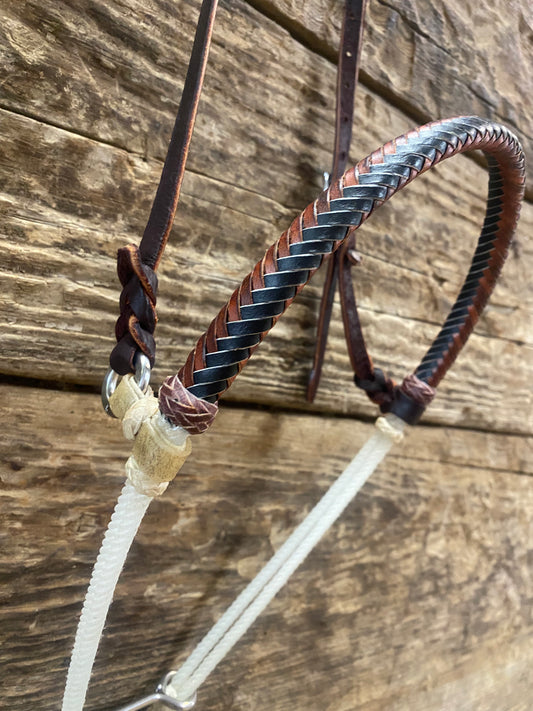 Double Rope Rawhide Noseband tiedown