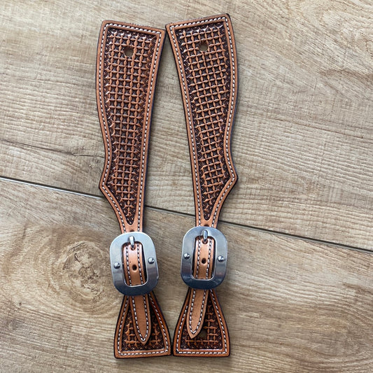 Tooled Spur Straps