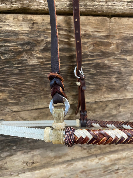 Double Rope Rawhide Noseband Tiedown