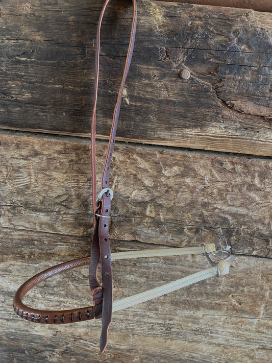 Double Rope w/ Leather Covering Noseband tiedown