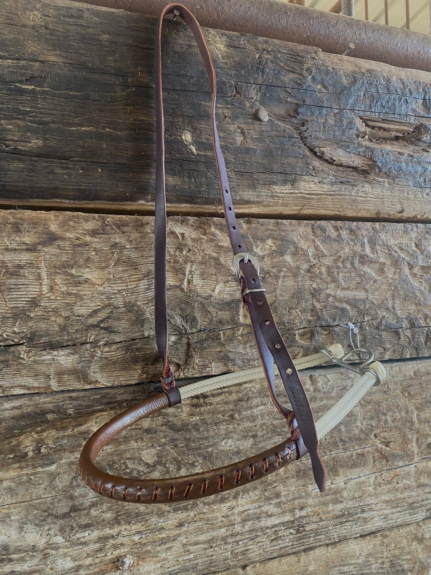 Double Rope w/ Leather Covering Noseband tiedown